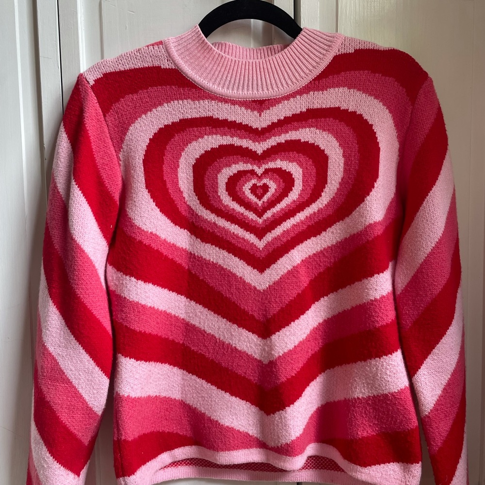 Cider, size small, pink & red sweater